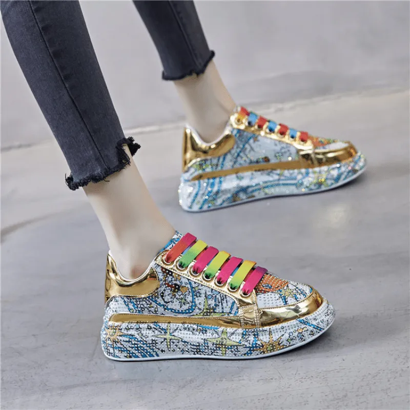 Jevizonz Rhinestone Fashion Sneakers