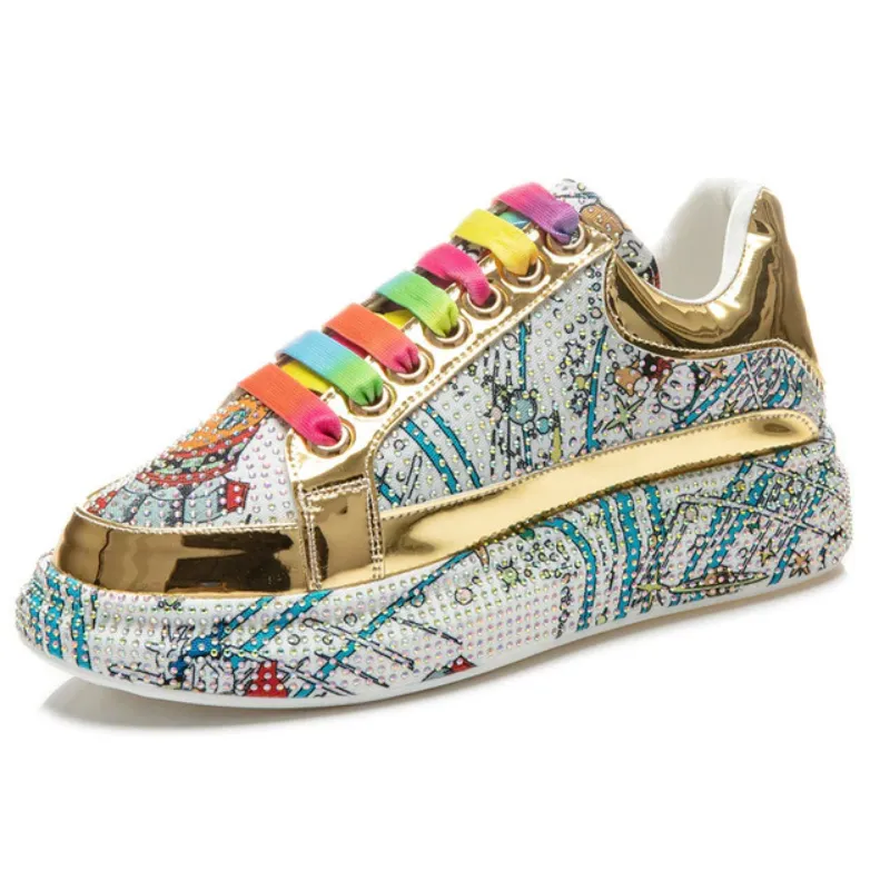 Jevizonz Rhinestone Fashion Sneakers