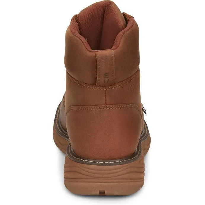 Justin Men's Rush 6" WP Wedge Work Boot -Brown- SE470