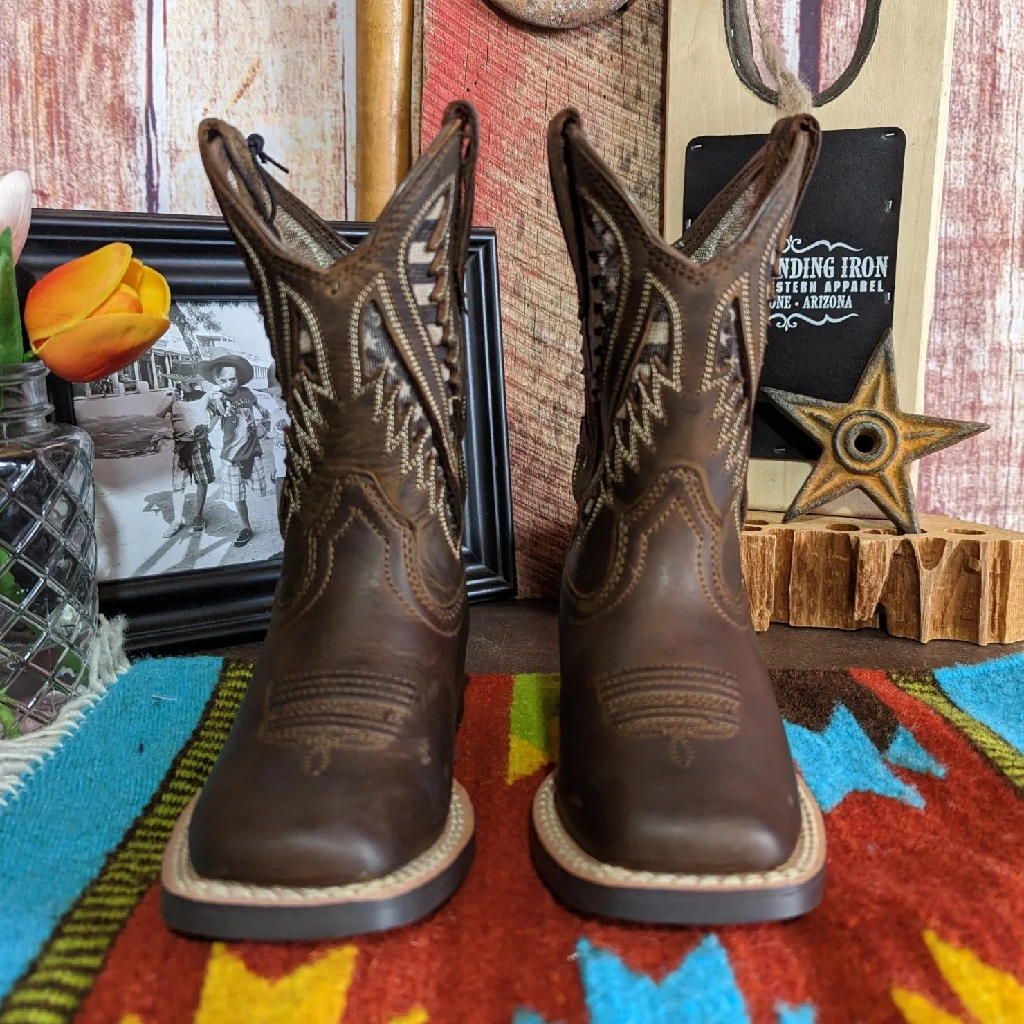 Kids' Western Boot "Quickdraw VentTek" by Ariat  sizes 1-6 10044485