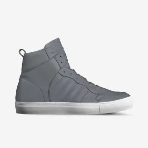 KNOXX HI TOP SNEAKERS IN SMOKE (GREY)