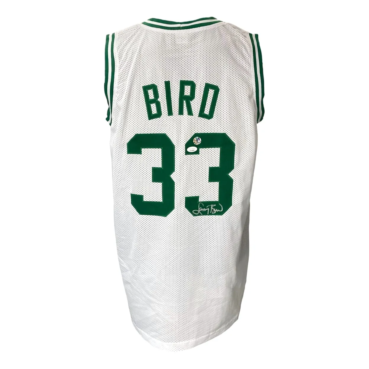 Larry Bird Signed Custom Green Pro-Style Basketball Jersey Bird JSA ITP