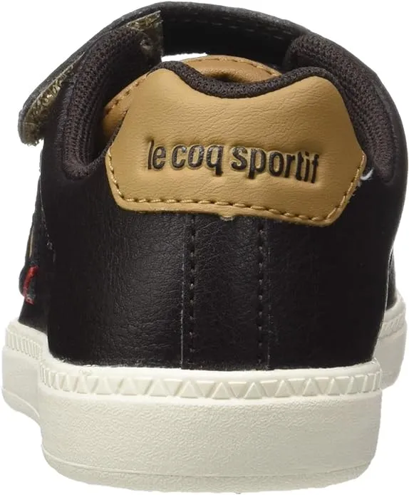 Le Coq Sportif scarpa da bambino con strappo in pelle Courtone 1720116 marrone