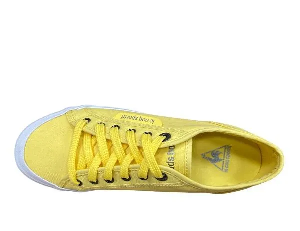 Le Coq Sportif scarpa sneakers in tela da adulti Deauville Plus 1411204 giallo