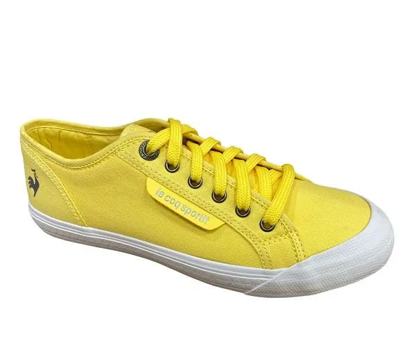 Le Coq Sportif scarpa sneakers in tela da adulti Deauville Plus 1411204 giallo