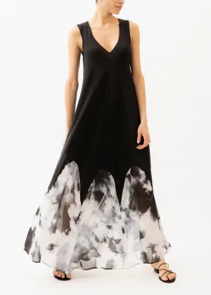 Margaux Black Degrade Maxi Dress