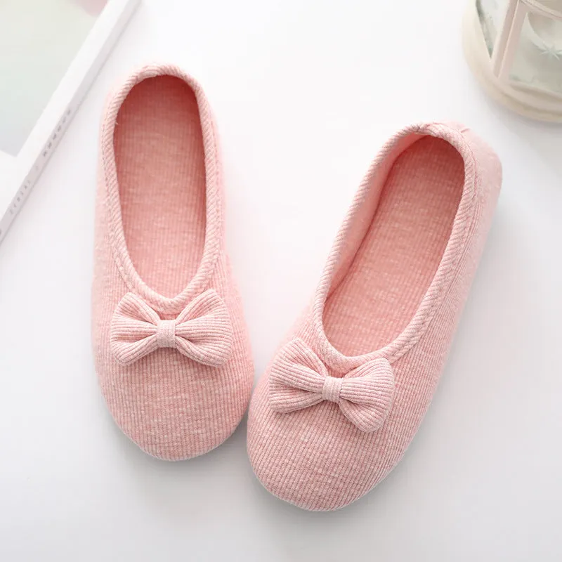 Maternity Indoor Floor Household Shoes Cotton Slipper Female