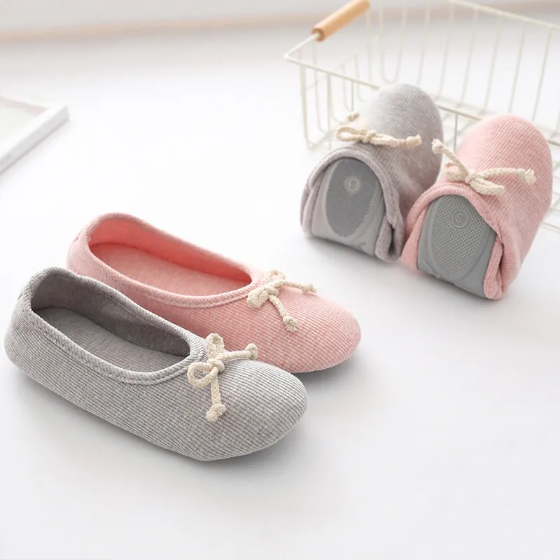 Maternity Indoor Floor Household Shoes Cotton Slipper Female