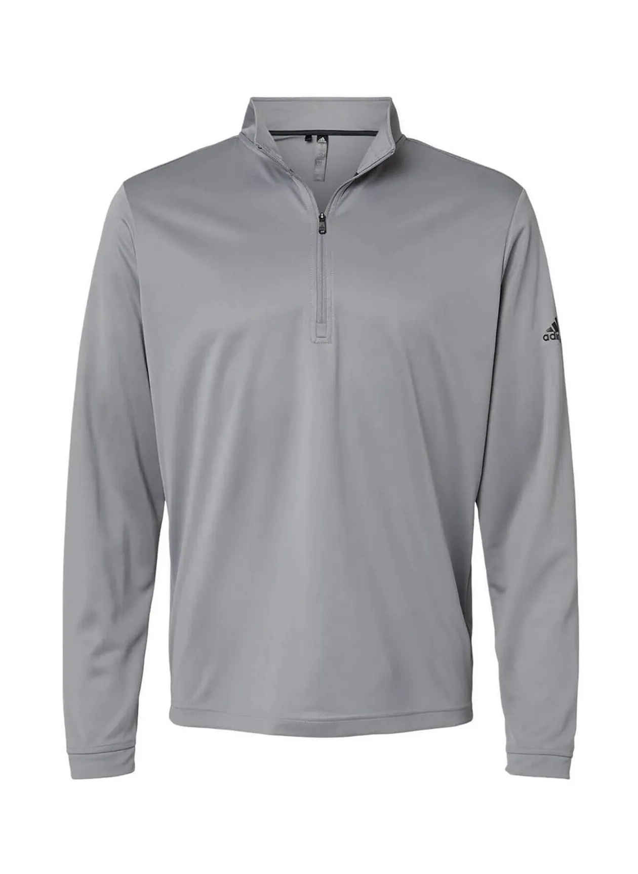 Men&#x27;s Adidas Grey Lightweight Quarter-Zip A401