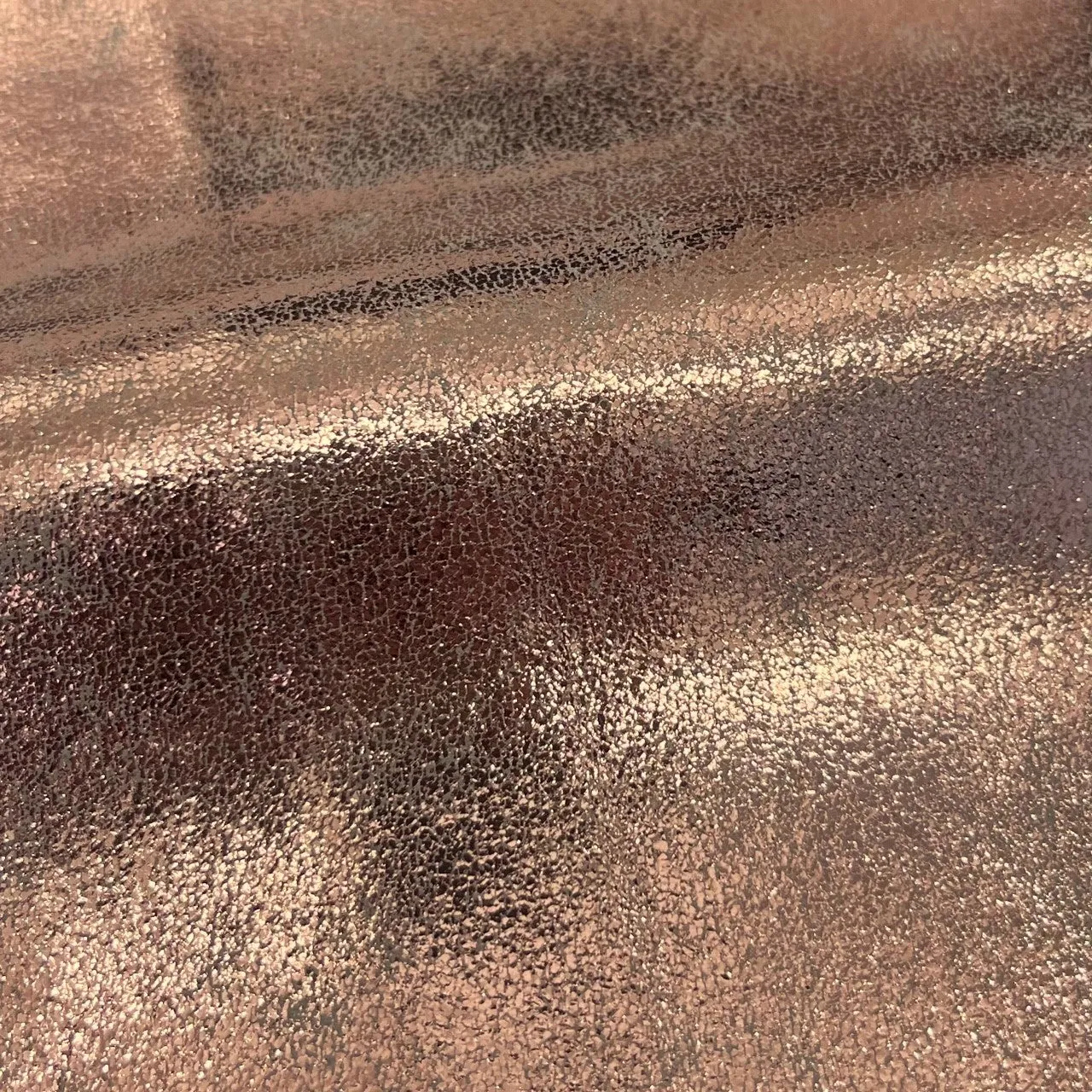 Metallic Foil Cow Hide