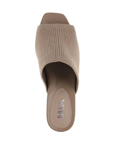 Mia Sand Open Toe Mesh Heel