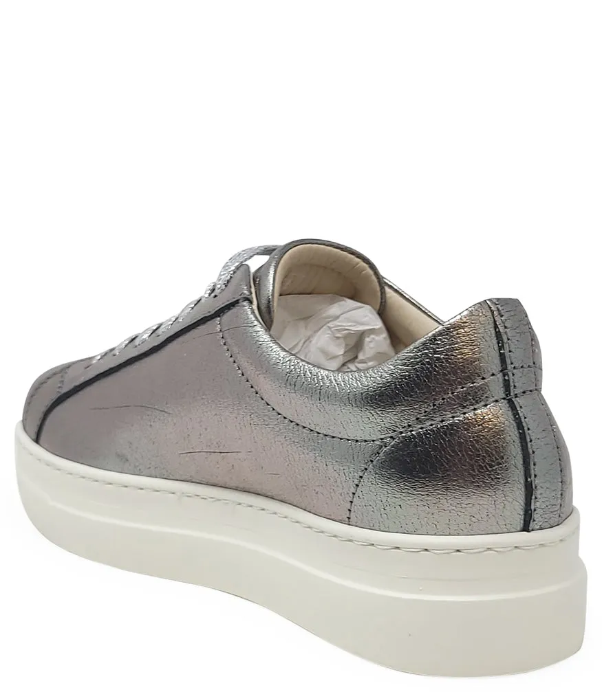 Moma X Madison Maison™ Silver Leather Platform Sneaker