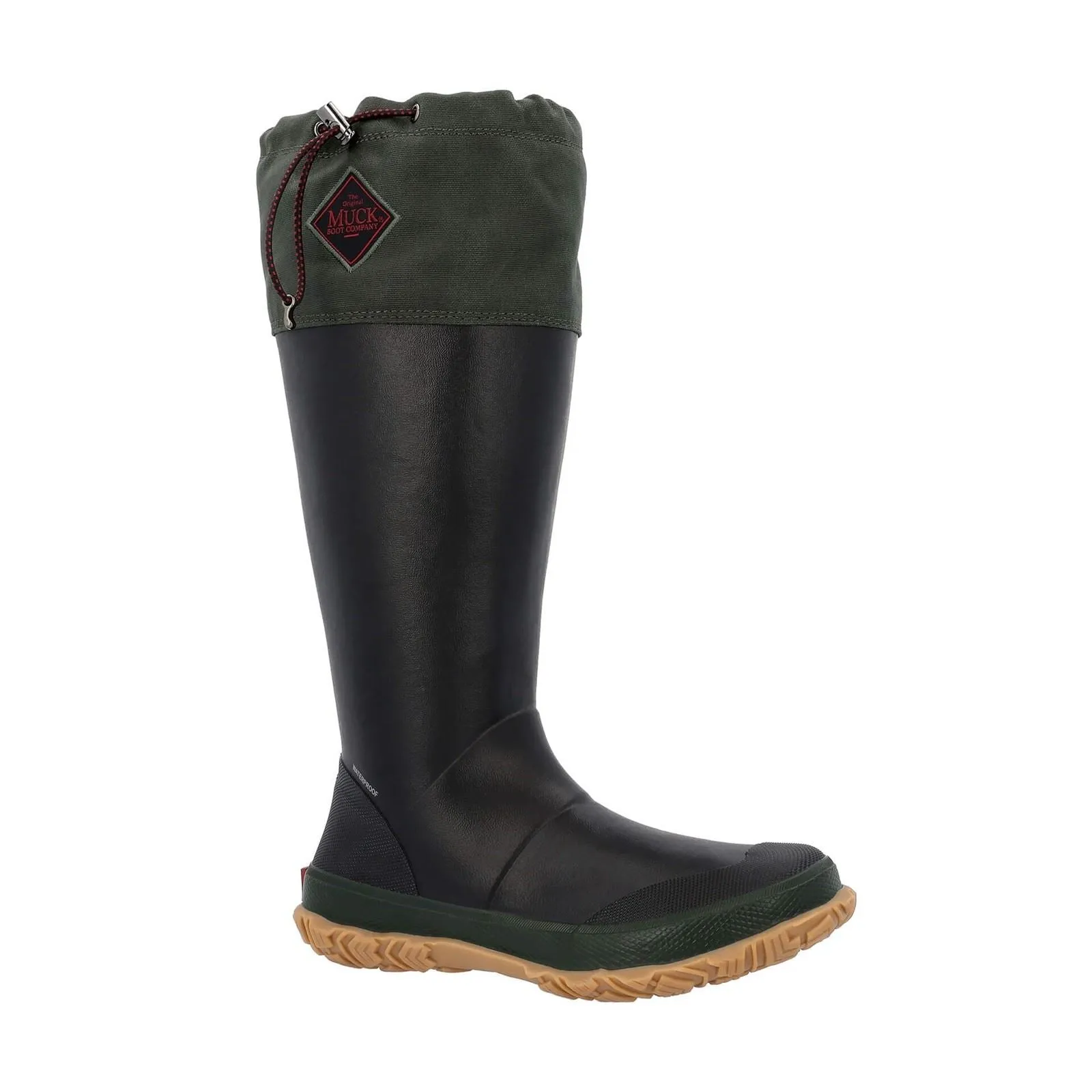 Muck Boots Forager Rubber Black/Moss Green Wellington Boots