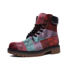 Multicolored Snakeskin Casual Leather Lightweight boots TB