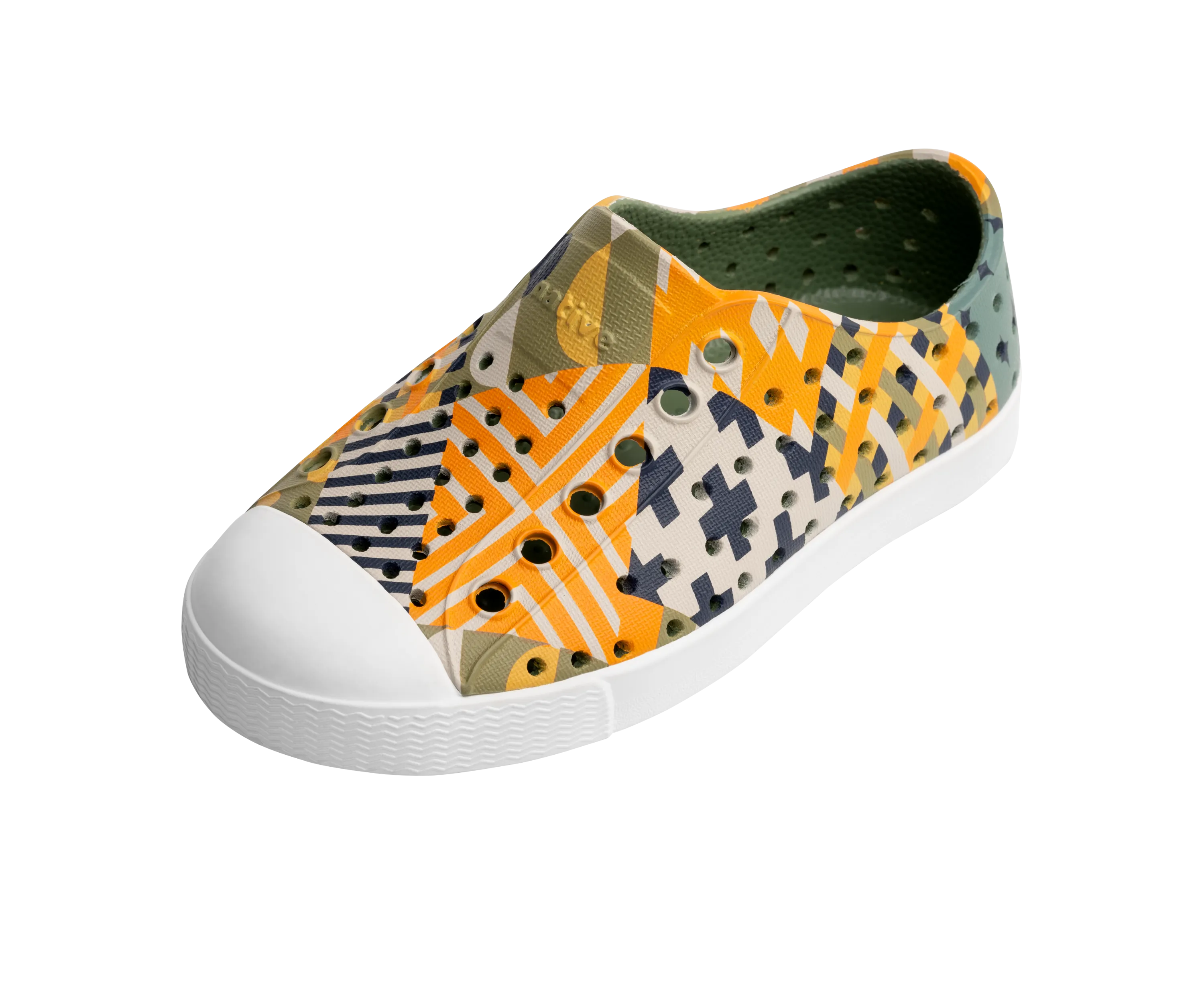 Native Jefferson Print - Loch Green / Shell White / Loch Mosaic