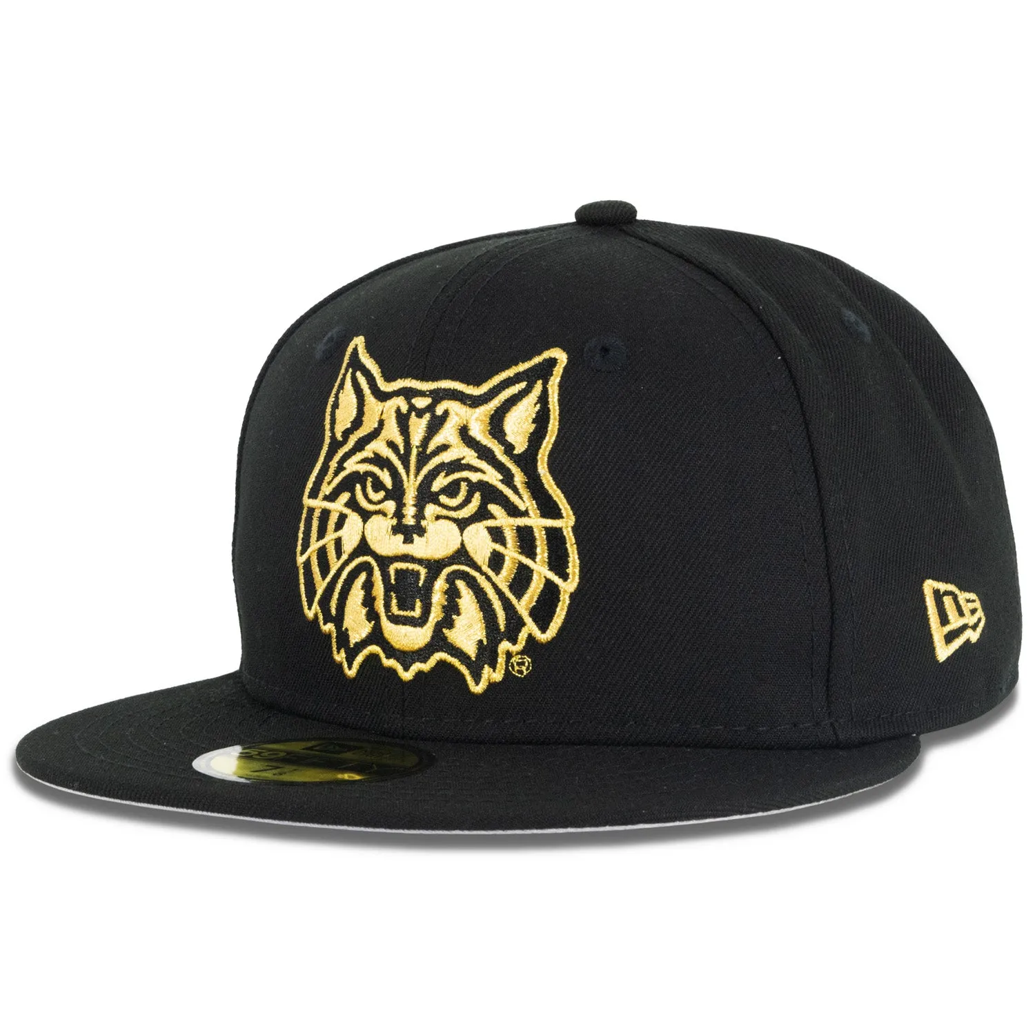 NCAA Arizona Wildcats New Era Black & Gold 59FIFTY Fitted Hat