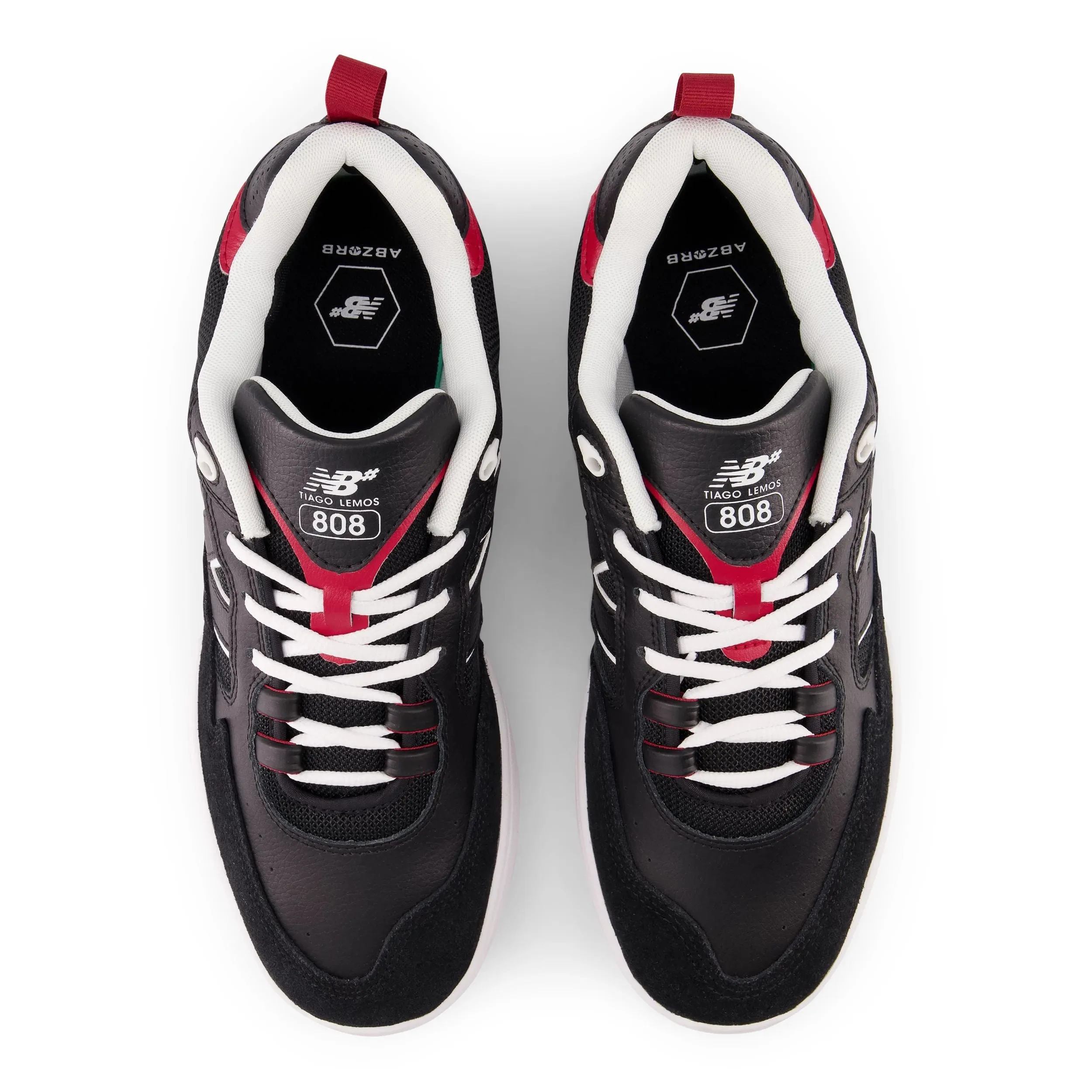 New Balance Numeric 808 Tiago Lemos Skateboard Shoe - Black/Red