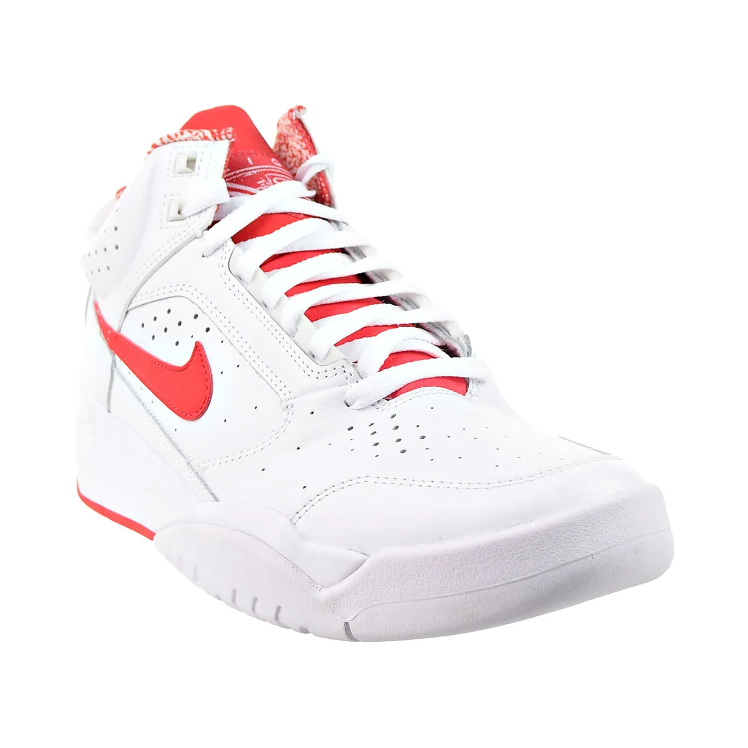 Nike Air Flight Lite Mid Men's Shoes White-University Red