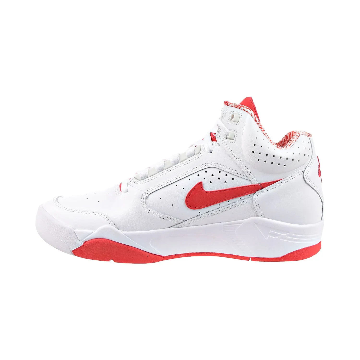 Nike Air Flight Lite Mid Men's Shoes White-University Red