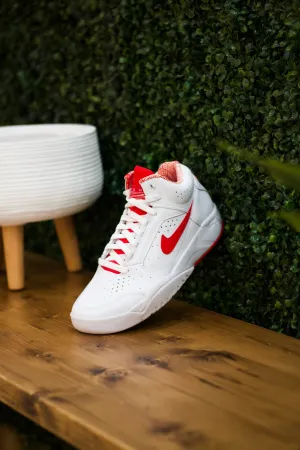 NIKE AIR FLIGHT LITE MID "WHITE/UNI RED"