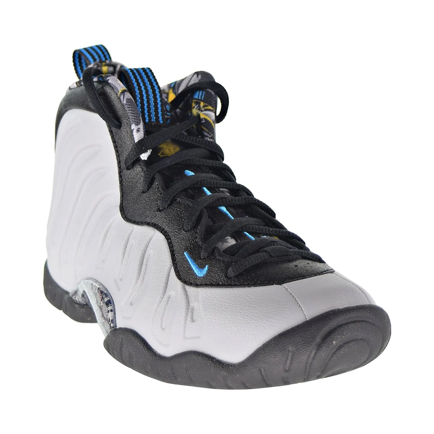 Nike Little Posite One Big Kids' Shoes Wolf Grey-University Gold-Black