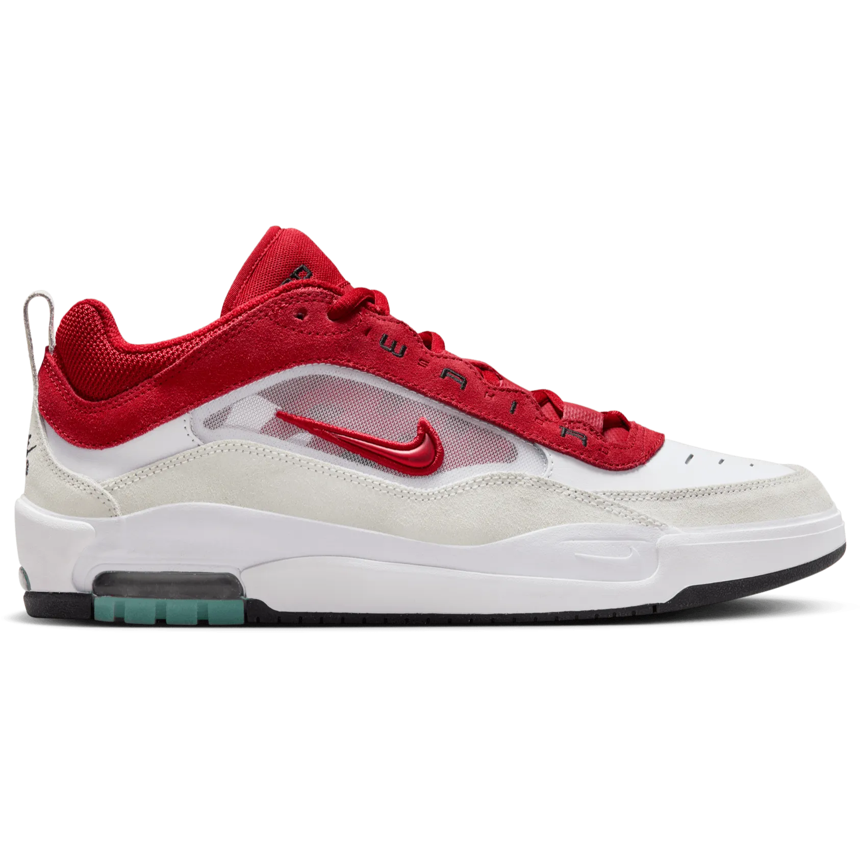 Nike SB Air Max Ishod 2 Skateboard Shoe - White/Varsity Red-Summit White