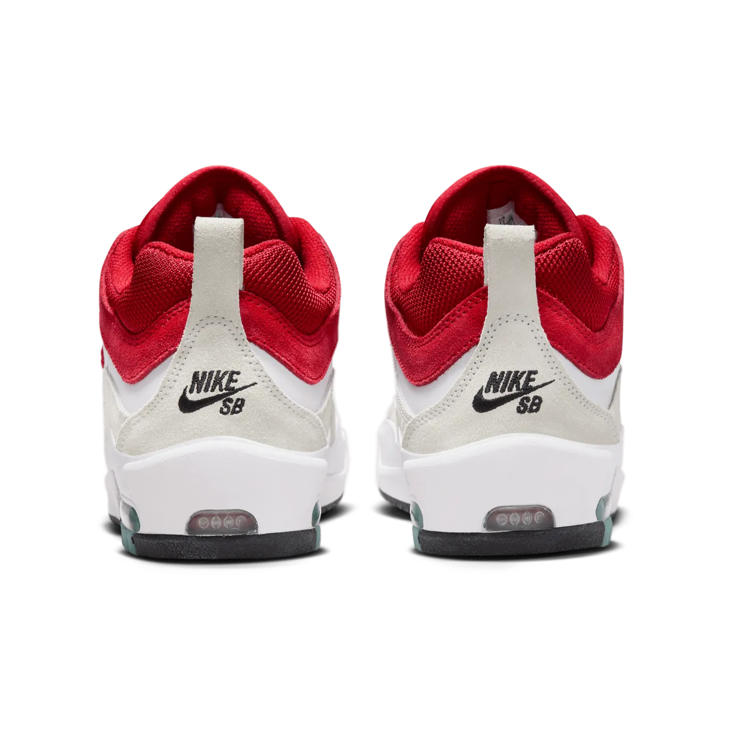 Nike SB Air Max Ishod 2 Skateboard Shoe - White/Varsity Red-Summit White