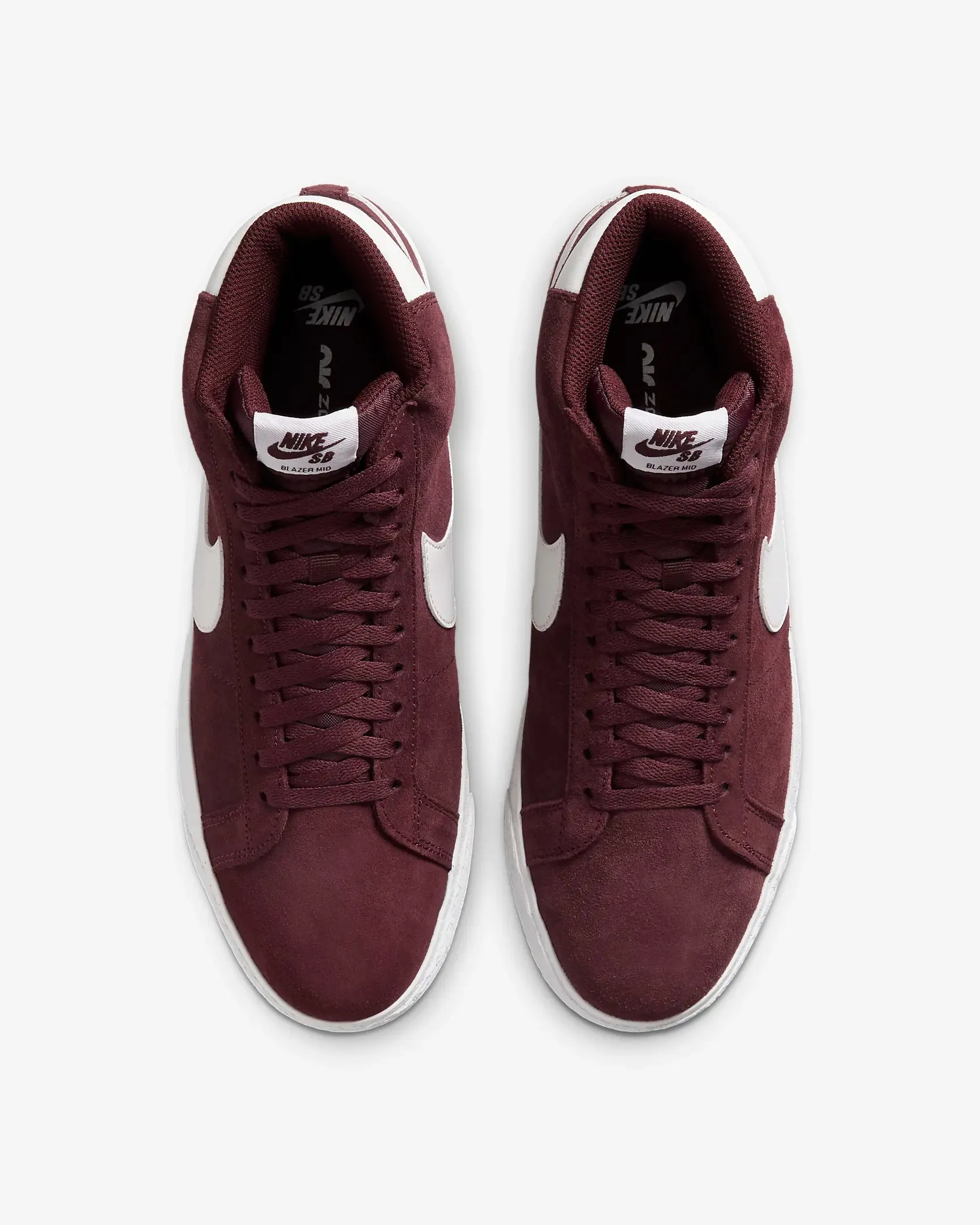 Nike SB Zoom Blazer Mid Skate Shoes - Burgundy Crush/Burgundy Crush/Summit White/Summit White