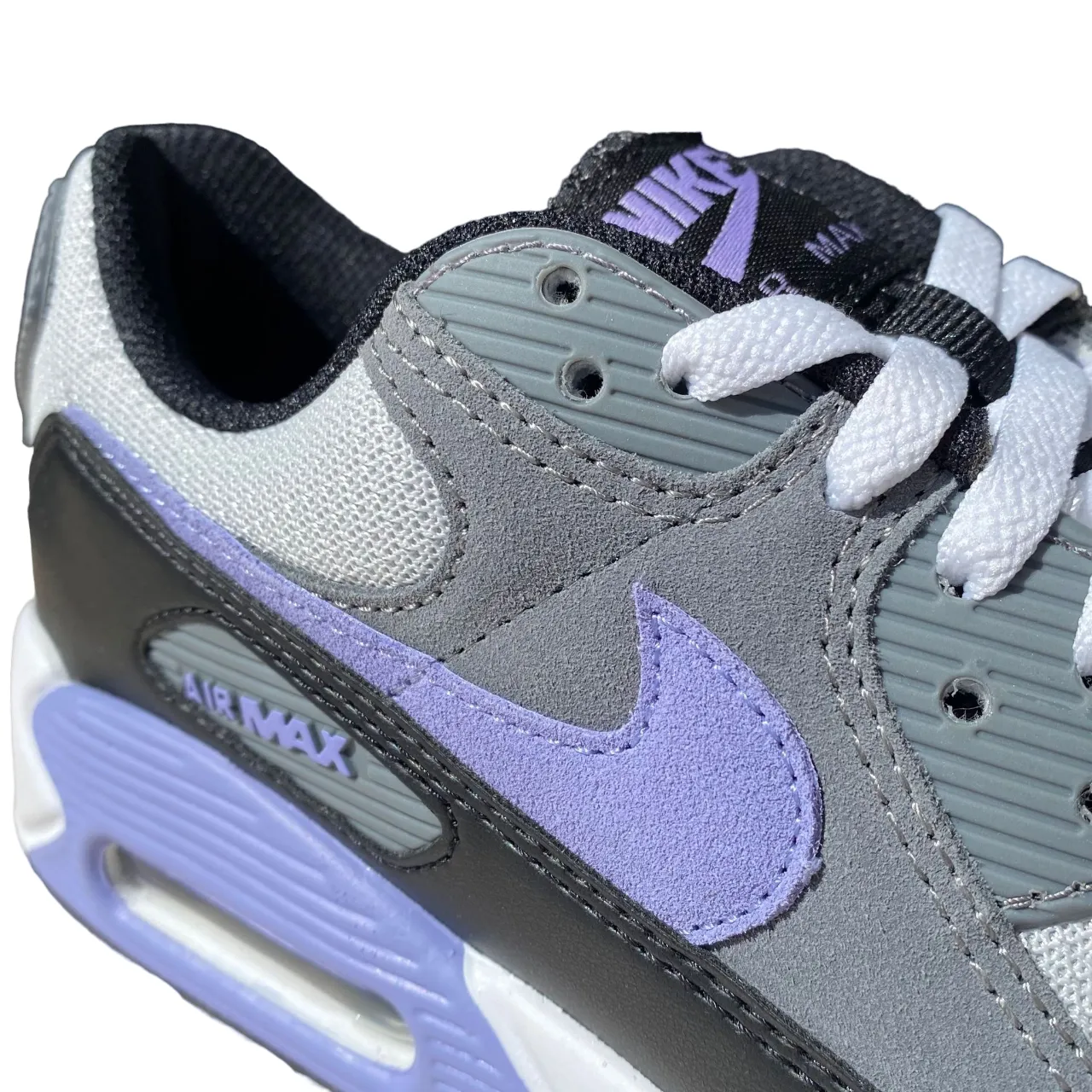 Nike scarpa sneakers da uomo Air Max 90 DM0029-014 lilla-grigio-bianco