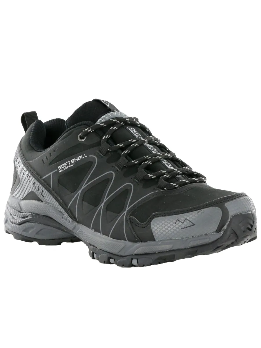 Nord Trail Men's Mt. Hood Low Black/Charcoal Waterproof Hiking Trail Shoe