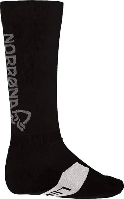 Norrøna Senja Merino Lightweight Socks Long Caviar | Buy Norrøna Senja Merino Lightweight Socks Long Caviar here | Outnorth