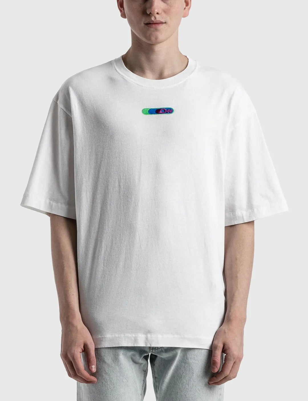 Off-White Weed Arrows Oversized Skate S/S T-Shirt White