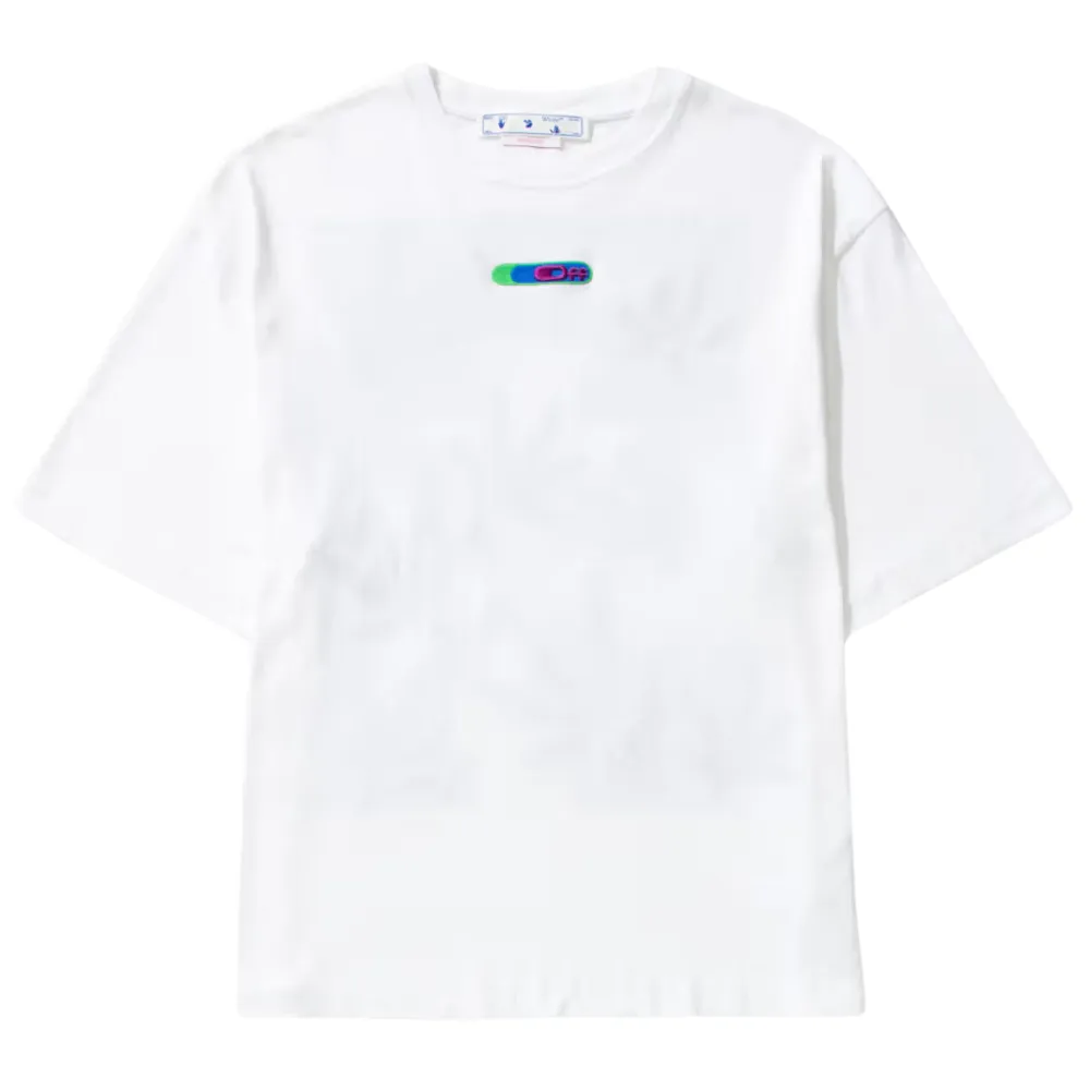 Off-White Weed Arrows Oversized Skate S/S T-Shirt White