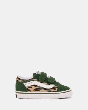 Old Skool V Flame Camo Infant Flame Camo Green