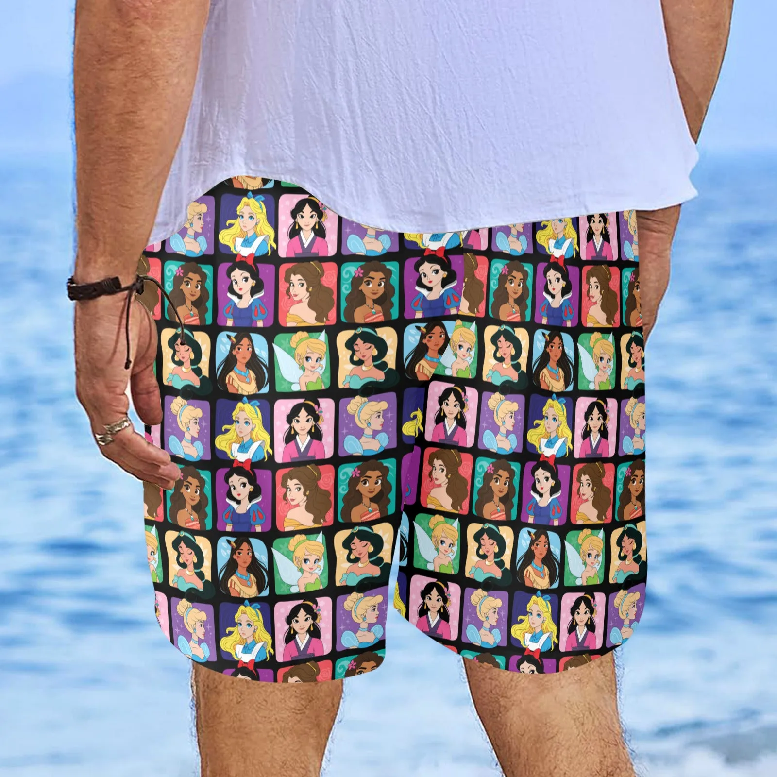 Princess Portraits Men's Swim Trunks Swimsuit