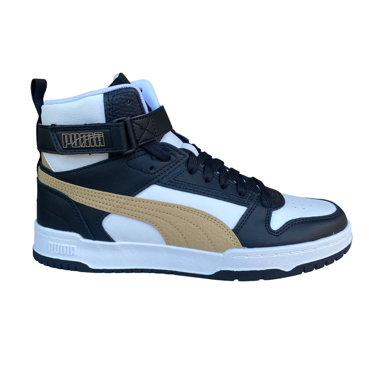 Puma scarpa sneakers da uomo RDB Game 385839-21 bianco-nero-oro