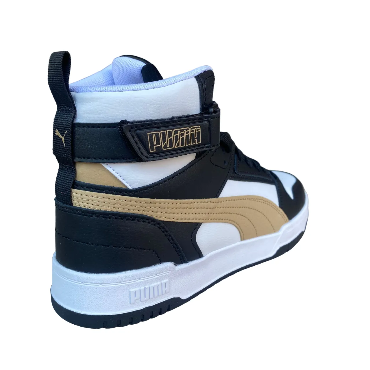 Puma scarpa sneakers da uomo RDB Game 385839-21 bianco-nero-oro