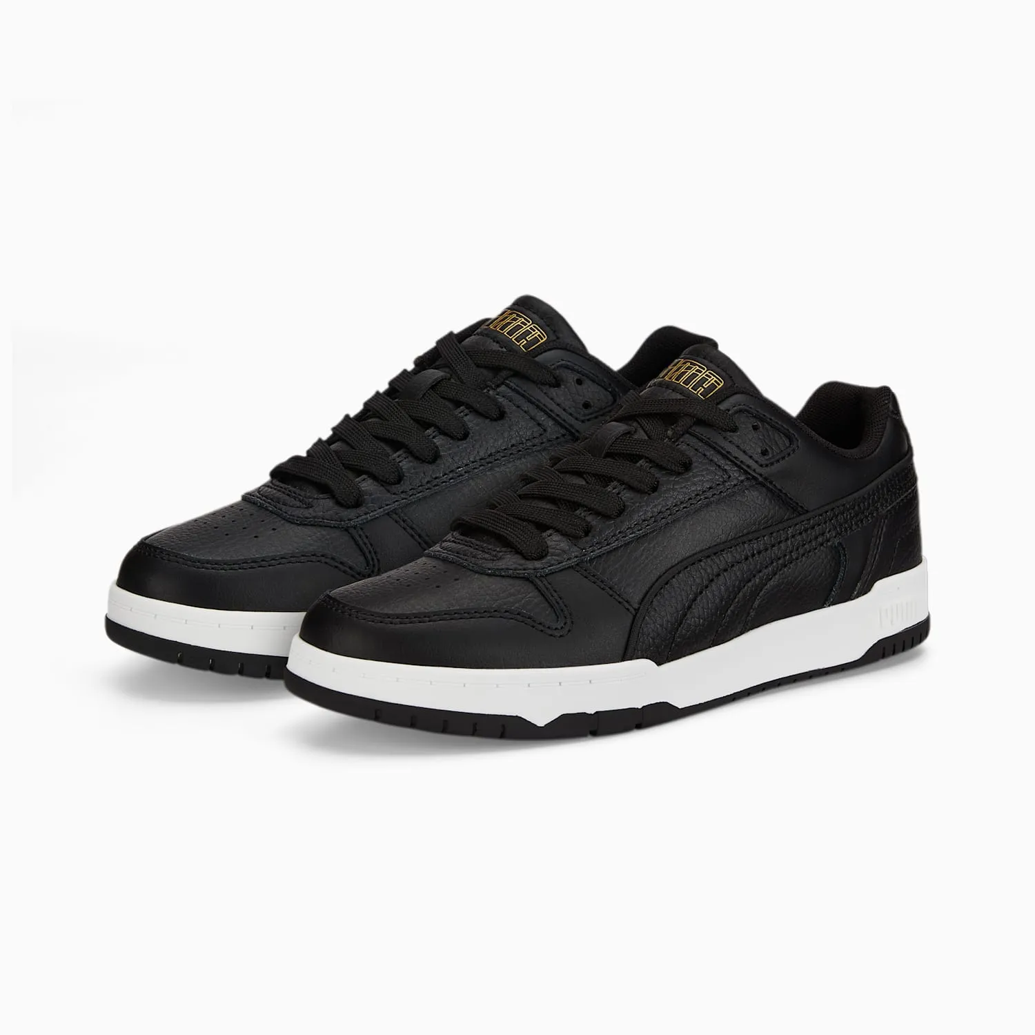 Puma sneakers bassa da ragazzo RBD Game Low Jr 387350 02 black-gold-white