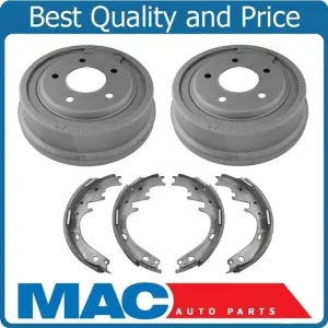 Rear Brake Drums & Shoes 100% All New 3pc Kit for Ford F150 & BRONCO 1987-1996