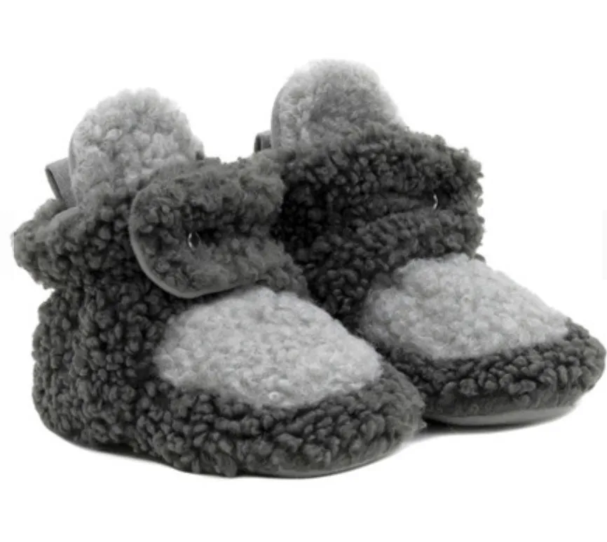 Robeez-Sherpa-Fuzzy Snap Booties