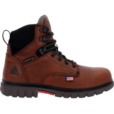 Rocky Men's Worksmart 6" WP Composite Toe Work Boot -Brown- RKK0401