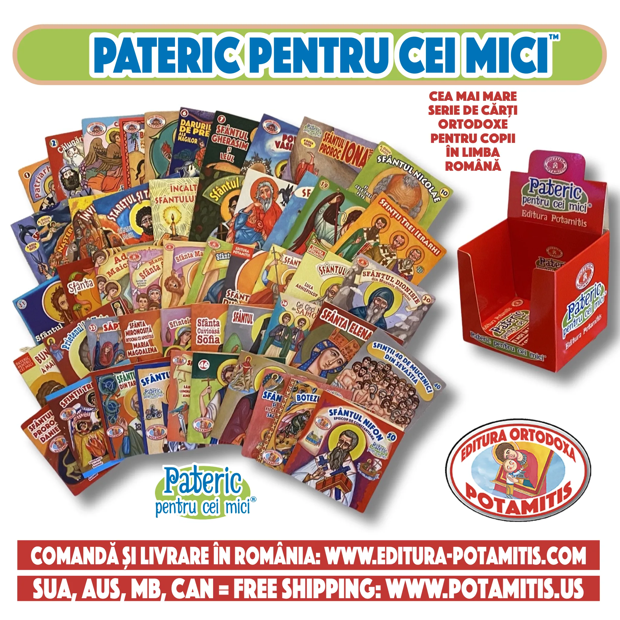 Set – All 66 Potamitis books available in Romanian – Special Offer