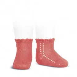 Short Lace Socks Coral