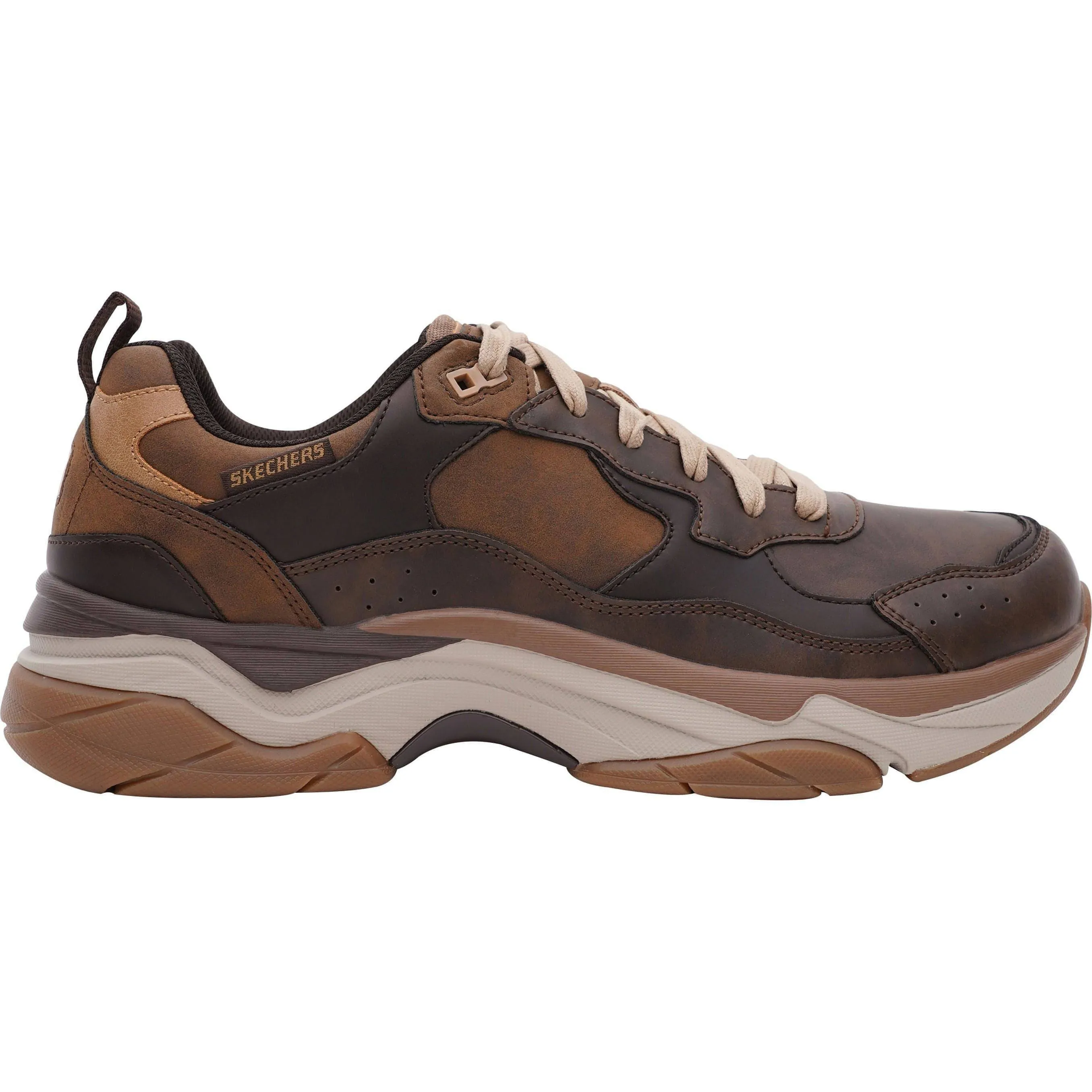 Skechers Staxed Brandin Mens Walking Shoes - Brown