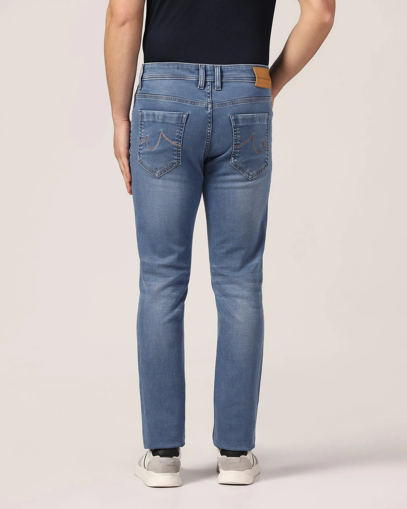 Slim Yonk Fit Indigo Textured Jeans - Kai