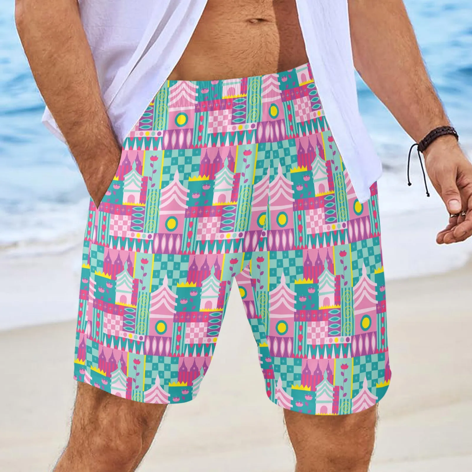 Small World Men's Swim Trunks Swimsuit