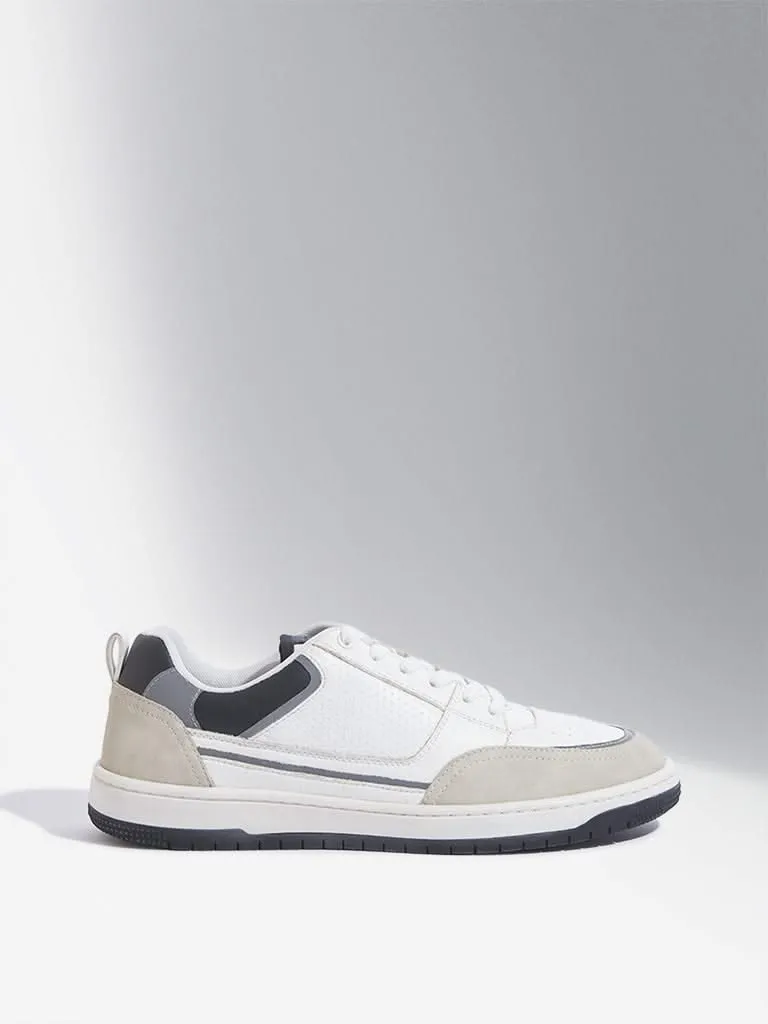 SOLEPLAY White Perforated Sneakers