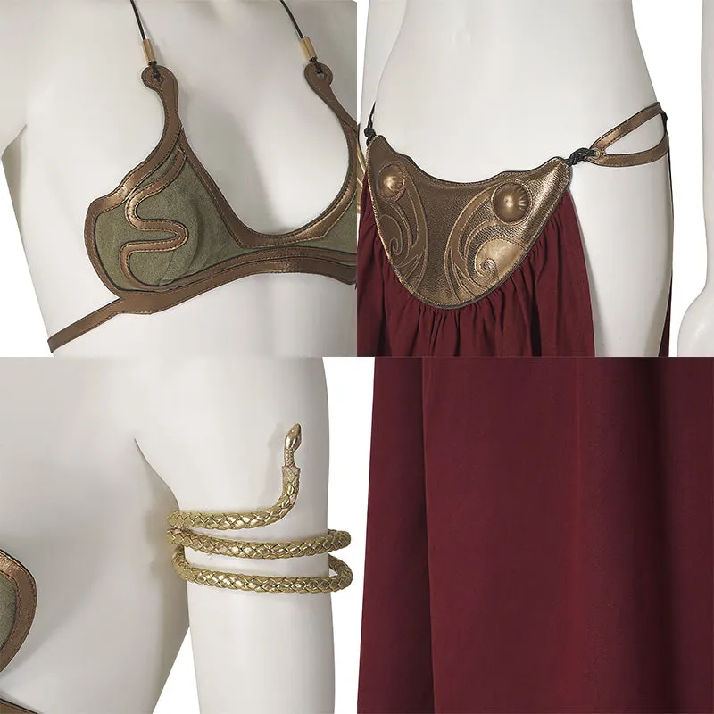 Star Wars Princess Leia Slave Girl Leia Organa Solo Cosplay Costume