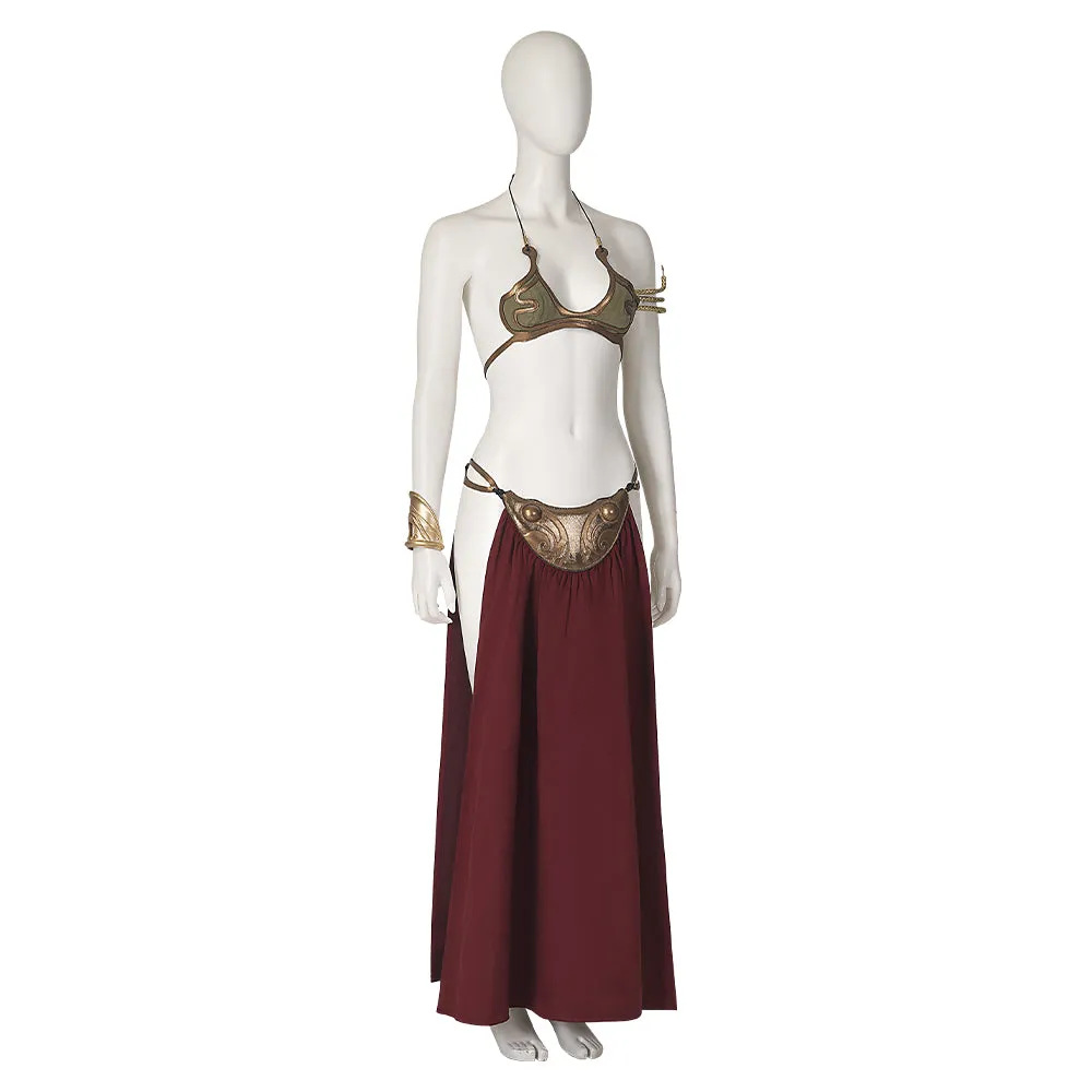 Star Wars Princess Leia Slave Girl Leia Organa Solo Cosplay Costume