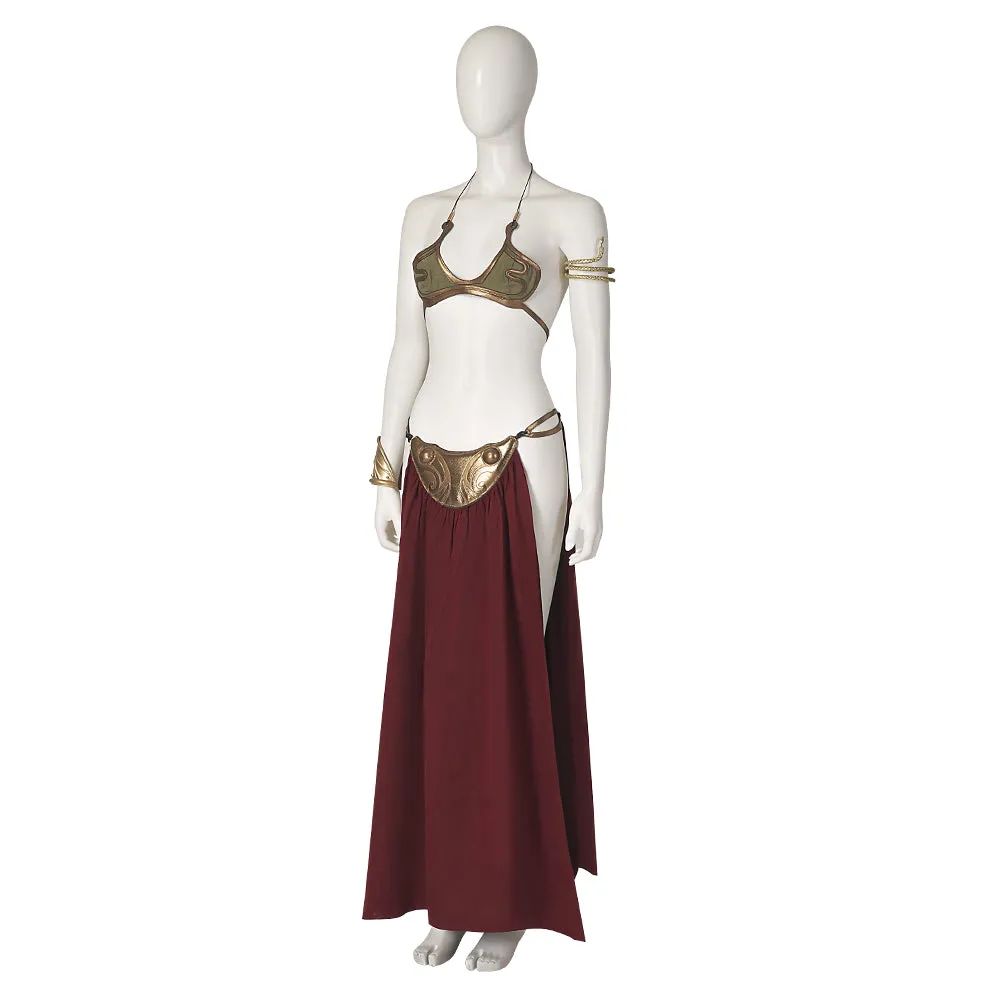 Star Wars Princess Leia Slave Girl Leia Organa Solo Cosplay Costume